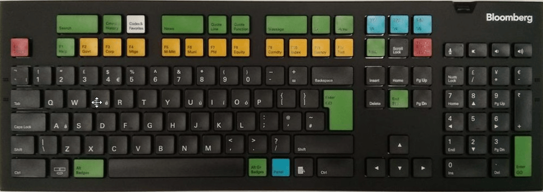 Bloomberg keyboard